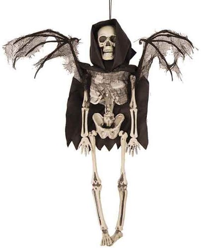 Halloween Hangdecoratie Skelet met Vleugels (40cm)