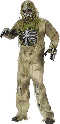 Kostuum Zombie Skelet (5dlg)